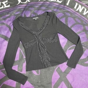 Lace Trim Top
